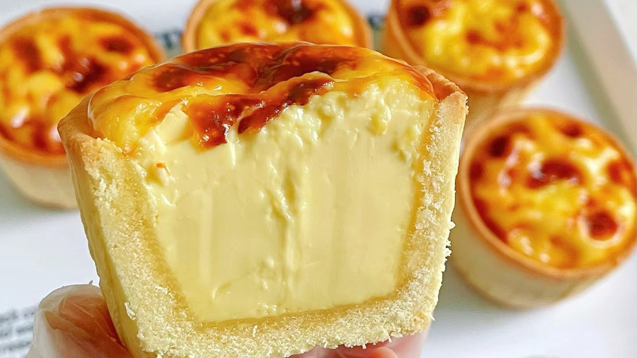 超絕！一口淪陷！免打發！簡單零失敗！比蛋塔好吃多了！