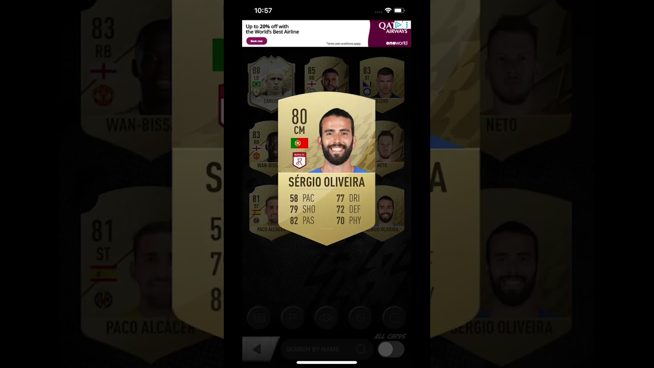 FIFA 22 Retro Pack Opening Sérgio Oliveira Gold Card
