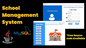 School Management System project in Java | Free source  code available | College Project