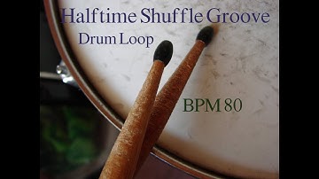 [Drum Loop]Halftime Shuffle groove 80BPM