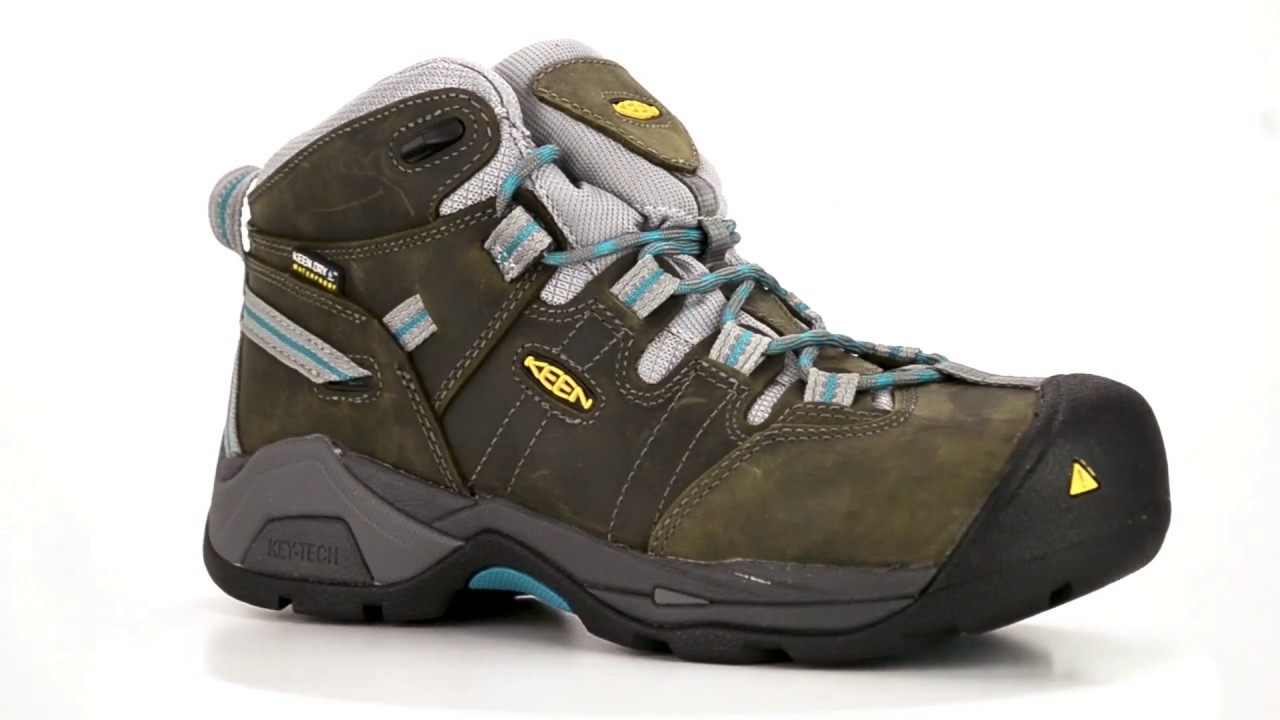 Women's KEEN Utility Steel Toe Waterproof Hiker Work Boot 1020090 - YouTube
