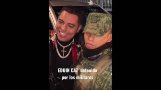 EDUIN CAZ lo detienen los del ejército mexicano para tomarse una foto