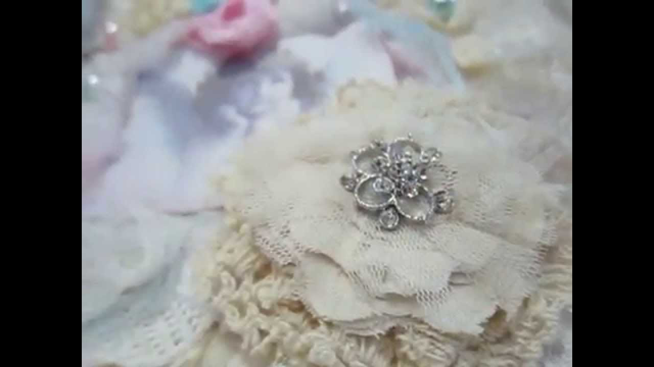 Tattered Muslin Rose Tutorial & Fabric Flowers - youtube