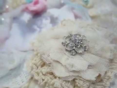 Video Tattered Muslin Rose Tutorial & Fabric Flowers - youtube