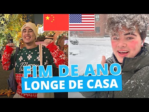 Como é passar o Natal estudando fora? 🎄 Fim de ano nos EUA e na China