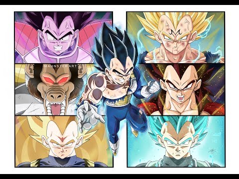 Drawing THE EVOLUTION OF VEGETA | Ultra Instinct | Dragon Ball Super | Mahnster Art