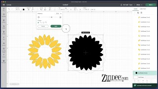 How to resize Zindee files and add an offset or negative offset in cricut design space.