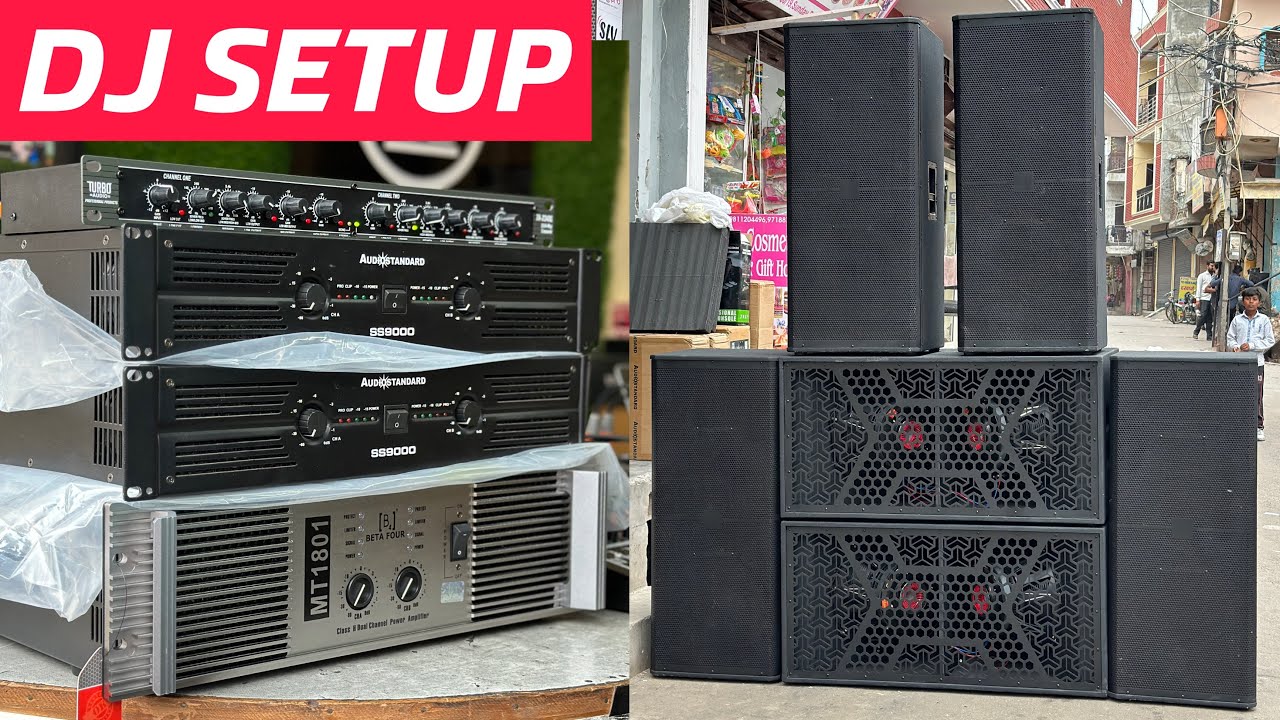 DJ Setup 4 Top 2 Bass का Wiring कैसे करते है।और Amplifier कैसे सेफ रखे
