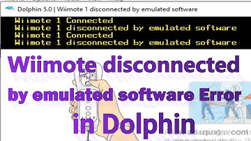 Wiimote 1 disconnected by emulated software Error in Dolphin Emulator