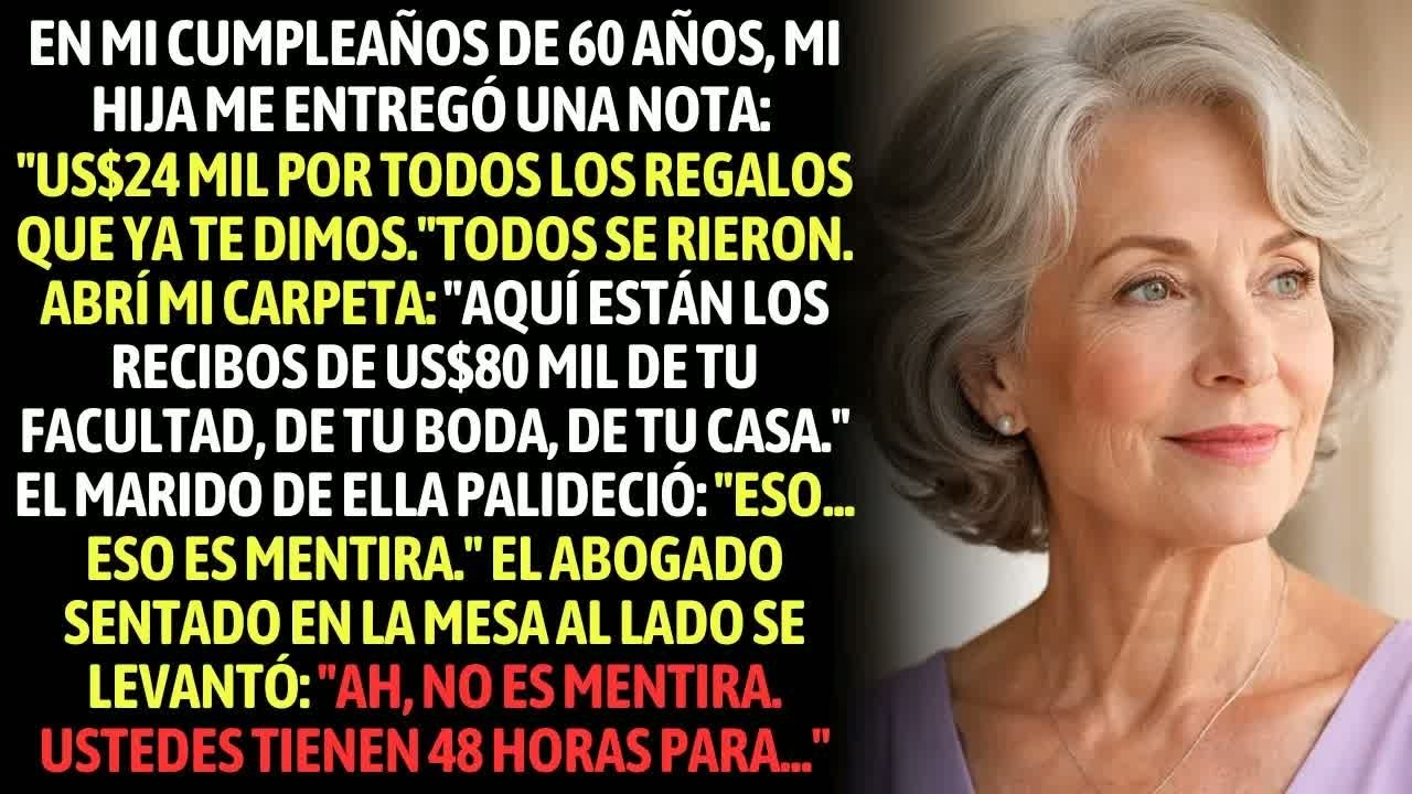 En Mis 60 Años, Mi Hija Me Dio De Regalo Una Deuda： ＂4 Mil Por Todos Los Regalos Que Ya Te Dimos＂