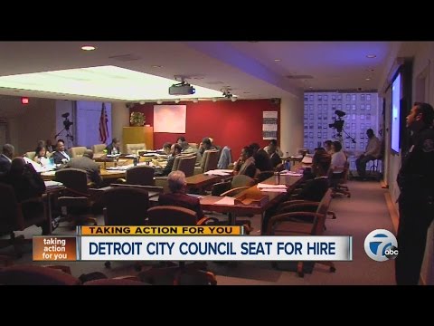 Detroit City Council seat for hire