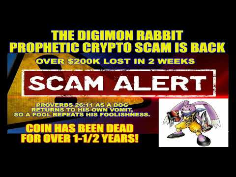 The Prophetic Digimon Rabbit Crypto Scam is back! DO NOT INVEST! Over ...