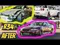 BUILDING a R34 NISSAN SKYLINE IN 10 MINUTES GTT to GTR Conversion Z Tune