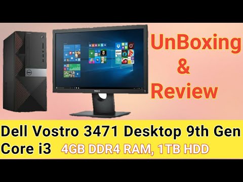 Dell vostro 3471 Desktop Unboxing, Dell Vostro desktop Corei3 ,9th