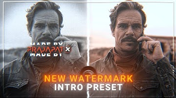 New watermark intro preset || Alight motion || Editz Tutorial