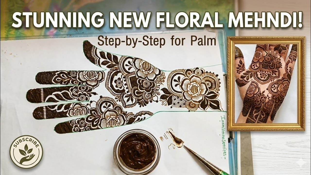 🌸 Beautiful Full Hand Floral Mehndi Design 🌿 | Easy & Elegant Henna Art