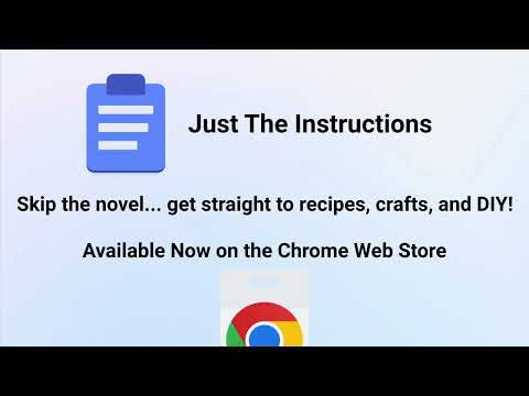 Just The Instructions — Extract Recipes & Tutorials Instantly video preview 2