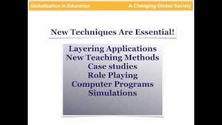 Globalization in Education: Working in a Multi-Cultural Society