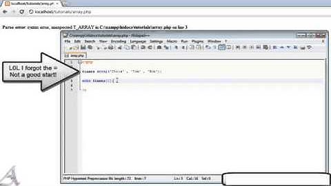 PHP Tutorial 13   Arrays PHP For Beginners