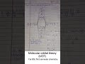 Molecular orbital theory (MOT) for BSc first semester chemistry #notes #bsc #chemistry #exam
