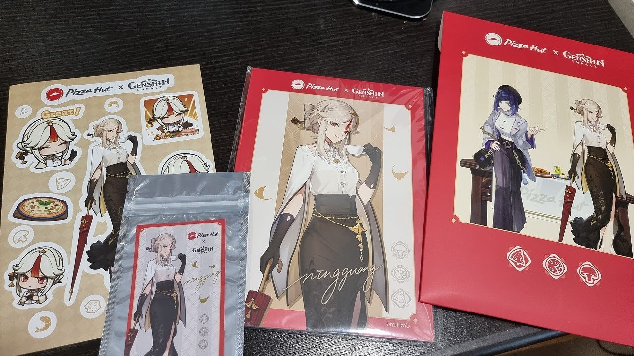 Genshin Impact Pizza Hut Collab Merch HandsOn YouTube