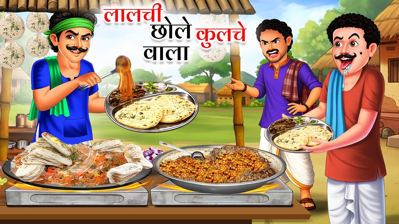 लालची छोले कुलचे वाला Lalchi Chole Kulche Wala | HINDI KAHANI | MORAL STORIES | HINDI STORIES