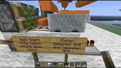 Detector Rail-Repeater Semi-Silent Block Update Detector | Minecraft With Chartreuse
