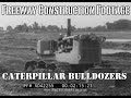 1950s highway  freeway construction footage  cat d9 bulldozer 633c elevating scraper  xd42255