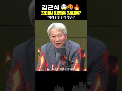 분노 김근식🔥🔥🔥 “스타 장관 총선 차출?… 당이 엉망인데! 다 부질 없는 일”