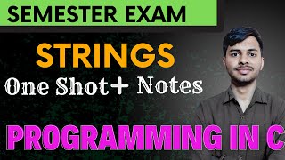 Strings| Programming in C | One Shot #15forteen #functions #btech