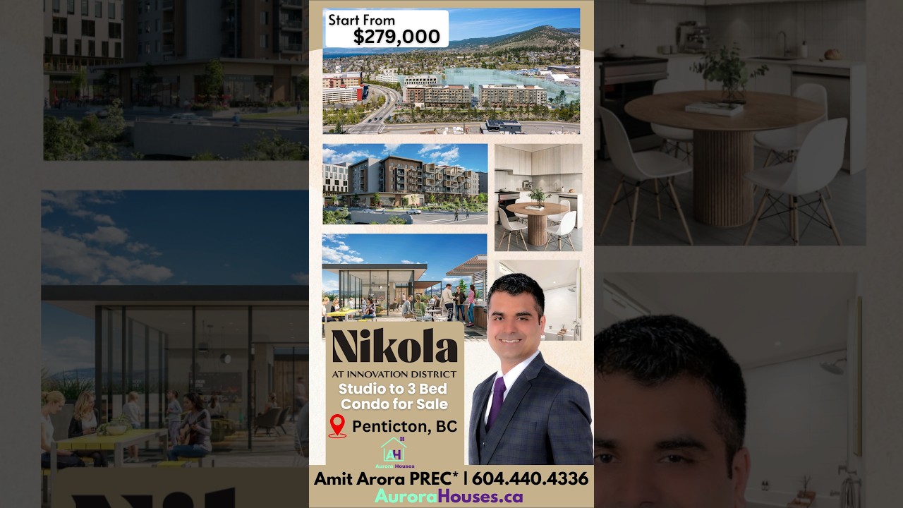 🌟 Investment Opportunity in Penticton's Innovation District! NIKOLA -  $279,900  