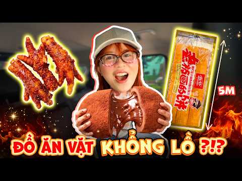 Eating giant Chinese snacks in the car challenge. MisThy "runs into trouble" with the 5th item!?