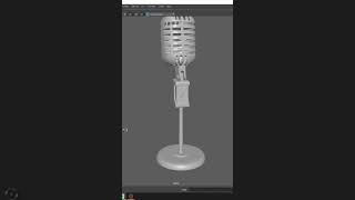 Maya Modeling Vintage Microphone viral 3danimationtutoriallikeyoutubeshorts
