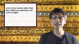 Writing Algebraic Expressions with Variables to Represent Real-World Situations