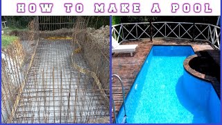 Building Amazing Diy Swimming Pool Step By Step In The Mountains Sıfırdan Havuz Yapımı 水池建設