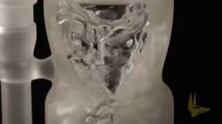 Frosted Torus Recycler by Mothership Glass