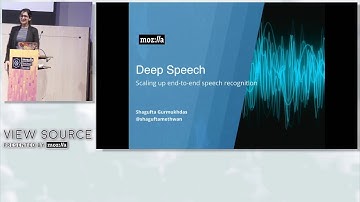 Deepspeech lightning talk in View Source 2018