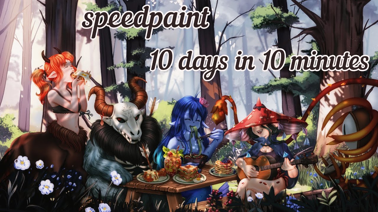 Snail Dasha | Magic monsters | Speedpaint (10 days in 10 minutes)