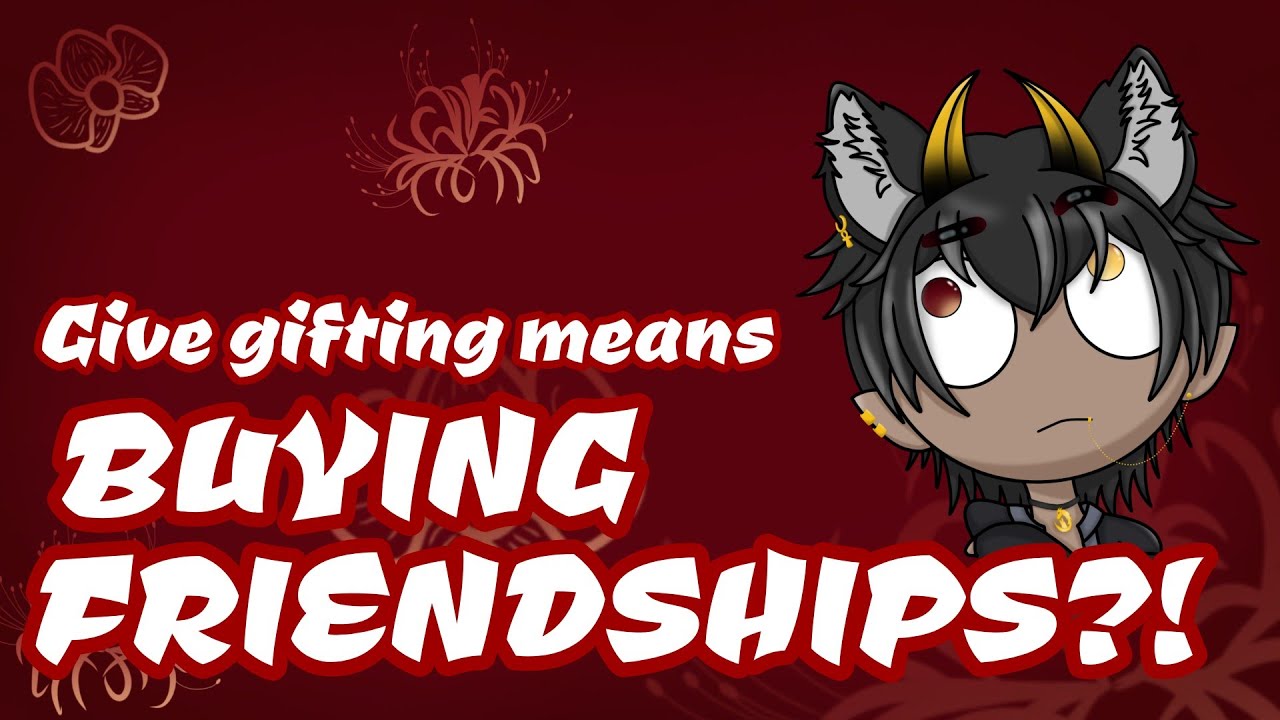 Gift giving means BUYING FRIENDSHIPS!? [ Speedpaint | VTuber ]