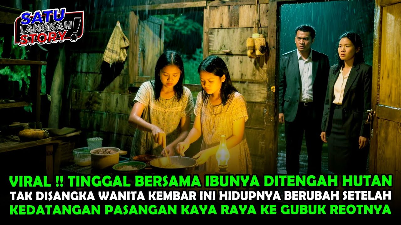 VIRAL !! WANITA KEMBAR INI TINGGAL DIHUTAN, TAK DISANGKA PASANGAN MILIARDER DATANG MENGUBAH NASIBNYA