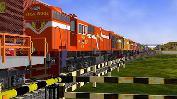 Rescue Python Freight Train || Rescue By UBL WDG4 || MSTS Open Rails || Indian Railways