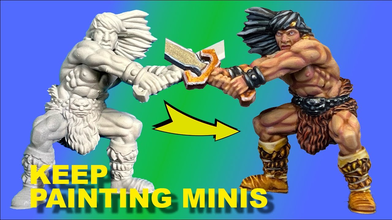Paint the Heroquest Barbarian Hero from the Box Art Plus 4 Painting Tips