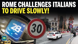 Rome Pulls Gear On Breakneck Driving By Italians, Speed Limit In Historic Centre | N18G | 4K screenshot 1