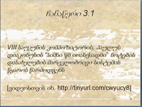 მარინა ადამია: მუს. თეორია 1, ლექცია 3.1