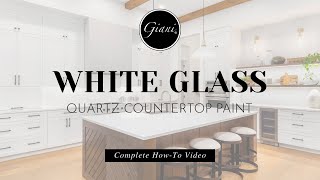 Giani® White Glass Quartz Countertop Paint Kit With Epoxy Resin Topcoat