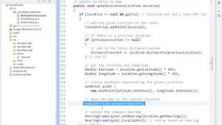 lesson11 07 RouteTracker java  updateLocation method