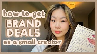 HOW TO GET PAID BRAND DEALS AS A MICROINFLUENCER OR SMALL CREATOR | sponsorships, collabs influencer