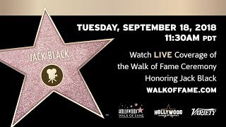 Los Angeles, California, USA. 18th Sep, 2018. Actor Jack Black, right,  poses with Kyle Gass during his star ceremony on the Hollywood Walk of Fame  Star where he was the recipient of