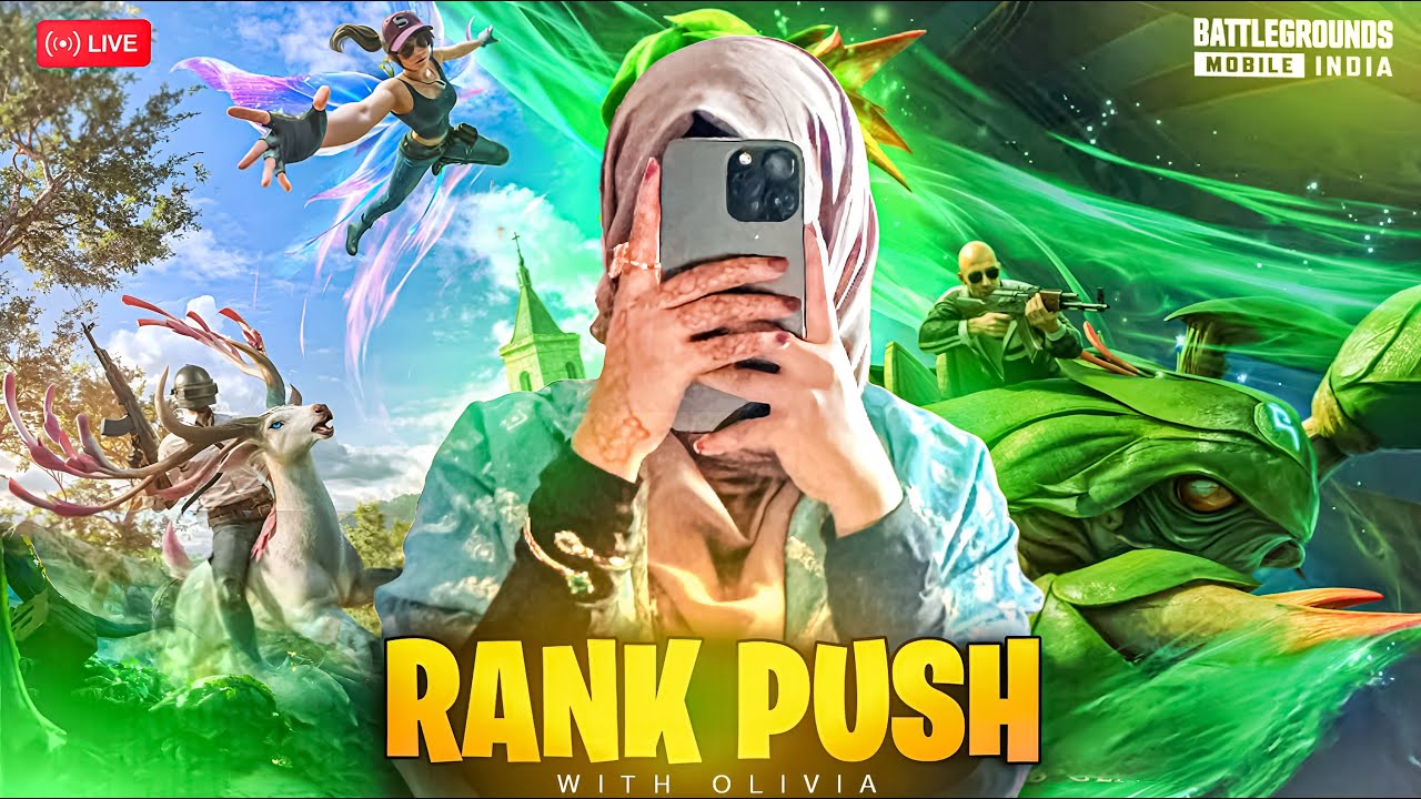 🇮🇳 DAY 3- CROWN To CONQUEROR ☠️🔥 | BGMI RANK PUSH | OLIVIA IS LIVE