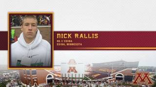 Nick Rallis highlights: Gopher Football Signing Day 2012